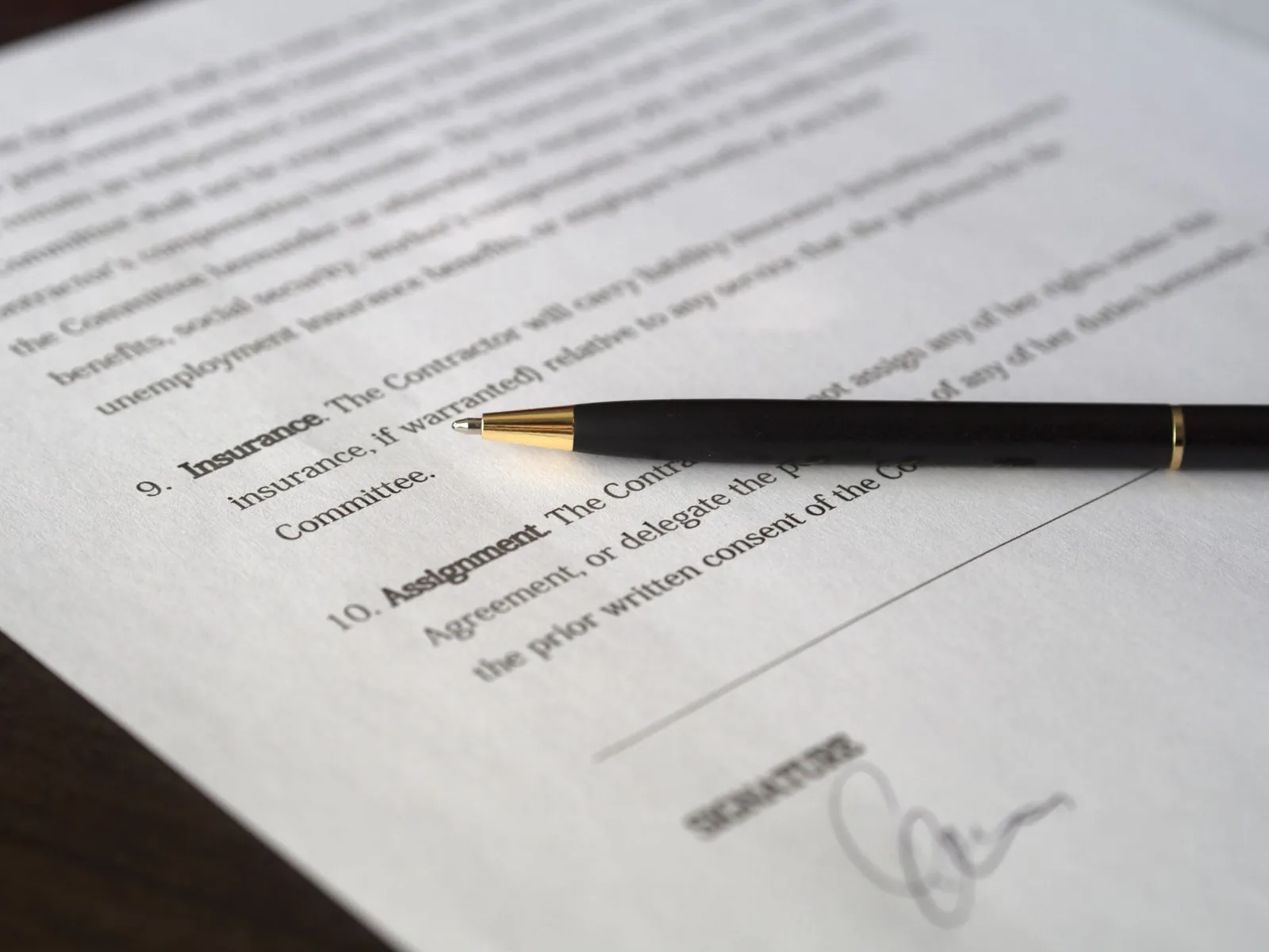 Traveler reviewing insurance documents before an international trip