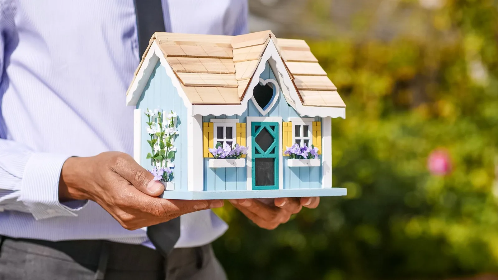 A couple reviewing vacation home mortgage documents together